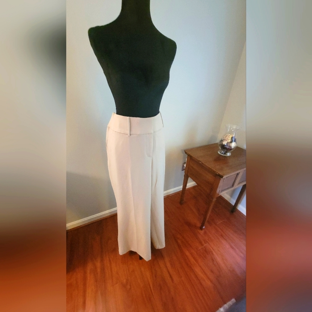 NWT Lane Bryant wide led cream/khaki trousers